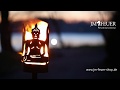Gartenfackel Buddha aus Metall