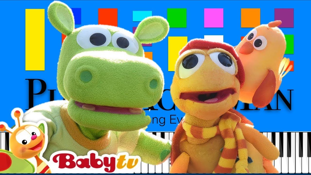 Snuggle Puppets BabyTV Slow EASY Medium 4K Piano Tutorial YouTube