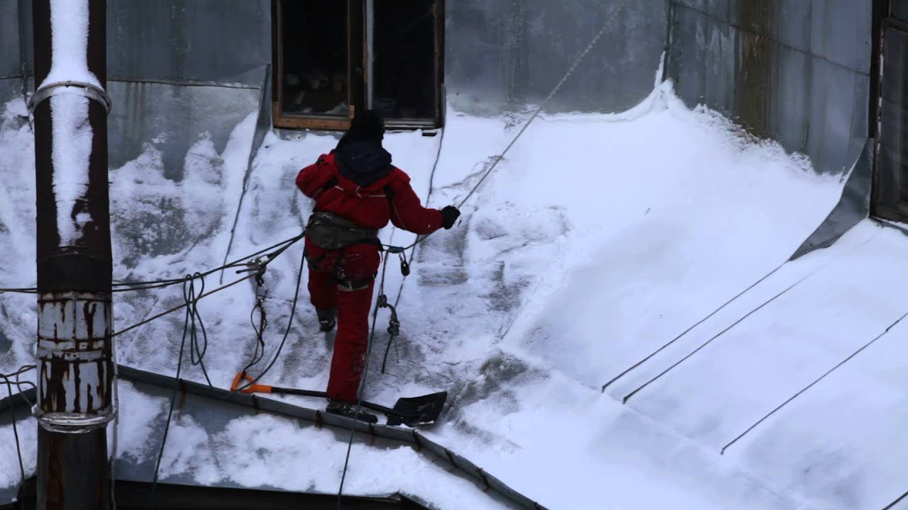 Приспособление 9 метров для чистки снега с крыши чисто крыш - фото
