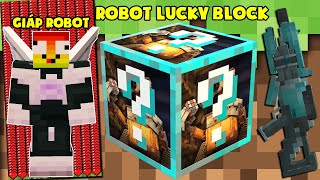 MINI GAME : ROBOT LUCKY BLOCK BEDWARS ** THỬ THÁCH T GAMING TÌM ĐỒ VIP TRỞ THÀNH ROBOT VIP NHẤT