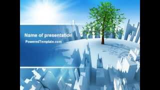 Industrialization and Nature PowerPoint Template by PoweredTemplate.com