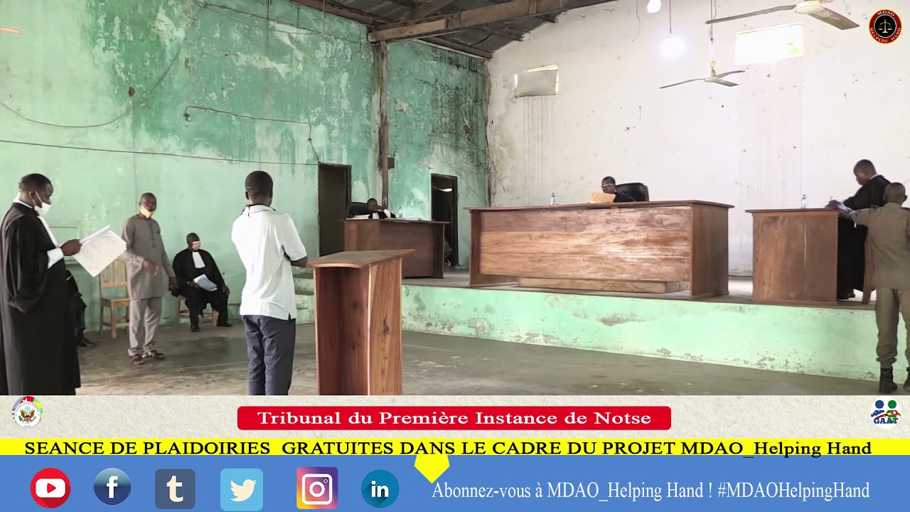 Tribunal de Notse : Procès d'un détenu indigent accusé d'avoir commis des actes d'intimidation.