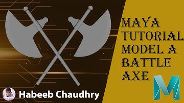 MAYA Tutorial Model a Battle Axe in 3rd