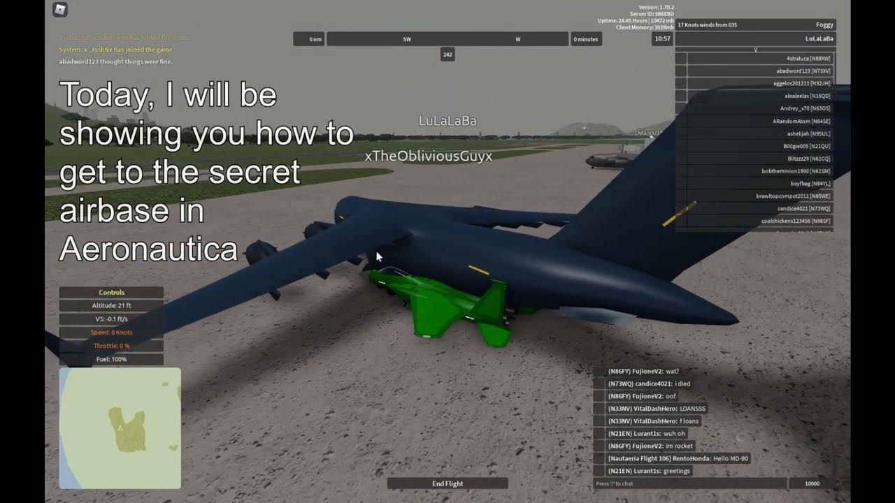 (Roblox) Aeronautica: How to get to the secret airbase! - YouTube