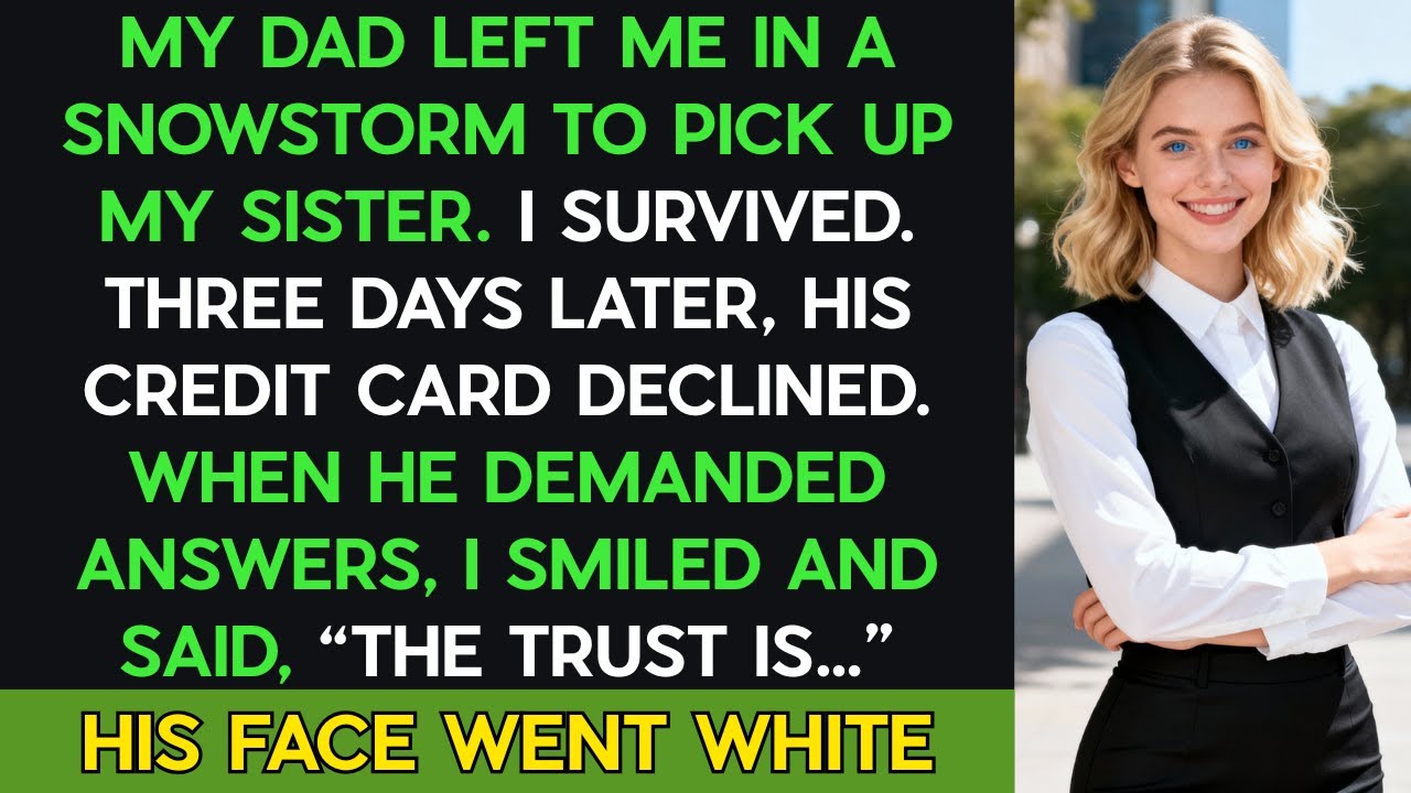 My Dad Left Me In A Storm To Pick Up My Sister—I Blocked His Number And His Access To The Trust.