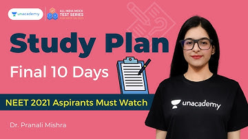 Study Plan - Final 10 Days | NEET Preparation | Dr. Pranali Mishra