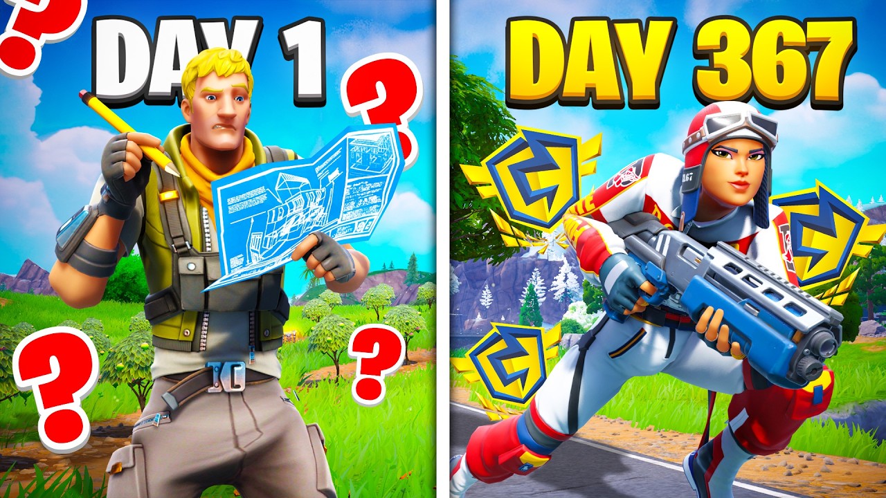 1 YEAR of Competitive Fortnite Progression (Noob to Pro)