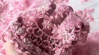 Peony Pink Lace - Alexandra