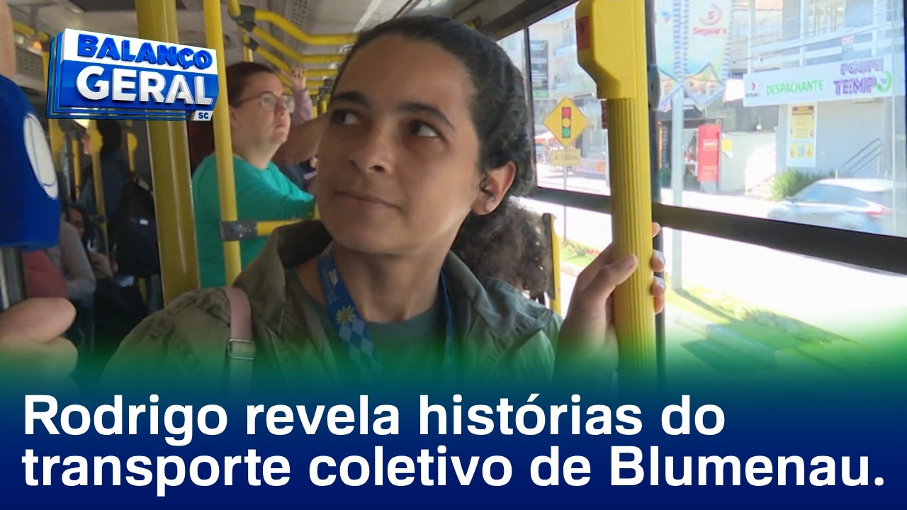 BG no Busão: Rodrigo Vieira conta histórias de pessoas no transporte coletivo de Blumenau