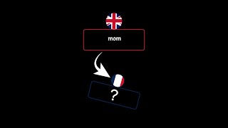 How do you say mom in French? #french #shorts