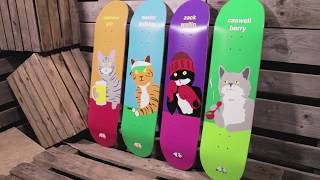 Enjoy the new Pussy Magnet skateboard decks from enjoi