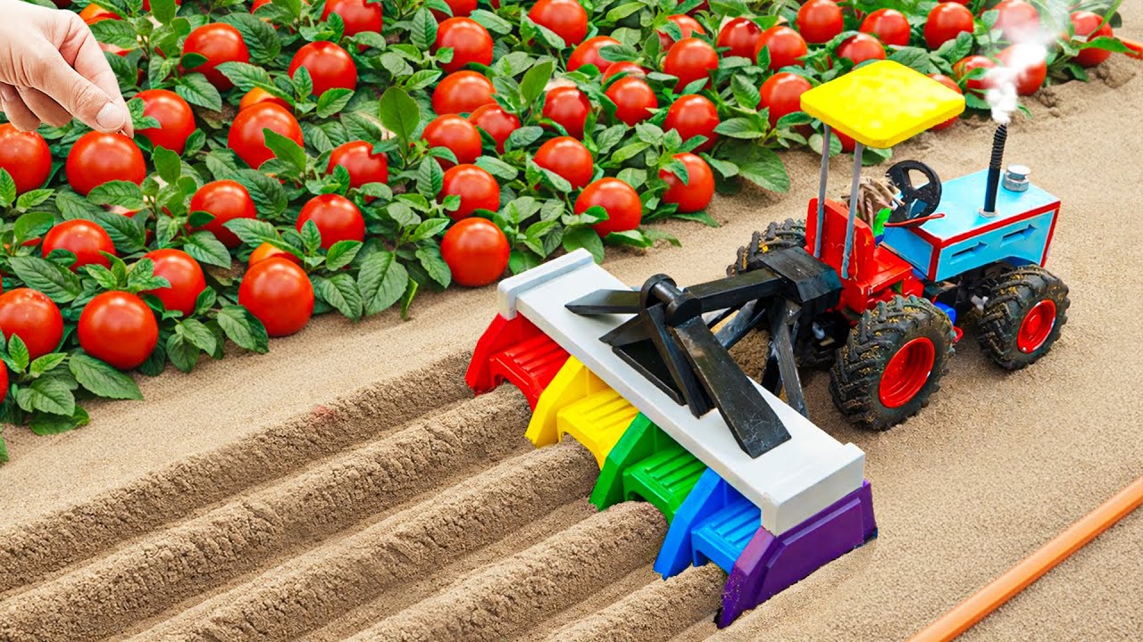 TOP Most Creative DIY Ridge Maker for Tomato Crop | Mini Farm Machines | HP Mini DIY Tractor