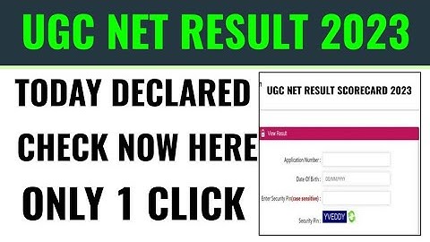 how to check UGC net result 2023, UGC net result scorecard 2023 kaise dekhe, nta UGC net result 2023