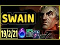 SWAIN VS AZIR - 19/2/21 KDA MID GAMEPLAY