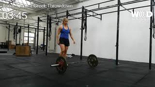 Greek Throwdown Qualifier 2019 WOD1 Anna Landwehr