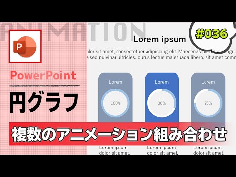 パワーポイントでかっこいい円グラフアニメーションスライドの作成方法 [PowerPoint Slide Animation Tutorial #036]