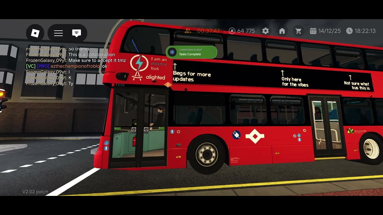 My Friend driving the New BD11 Alighted Croydon Roblox