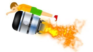 F-16 JET MOTORUNA TUTUNMAK!! (Happy Wheels Komik Anlar)