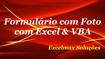 Formulário com Foto com Excel e VBA #01