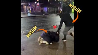 SCANDAL: Muslims Attack Each Other In The Streets Of London (Shamsi Attacked)