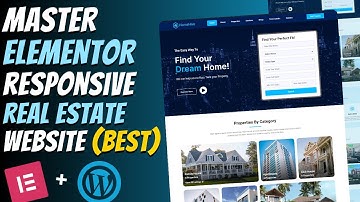 😍Master ELEMENTOR: Build a Responsive REAL ESTATE Website from Scratch | Wordpress Tutorial