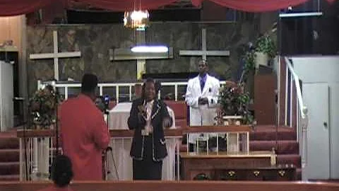 Minister Christine Lester, Sings The Battle Is Not...
