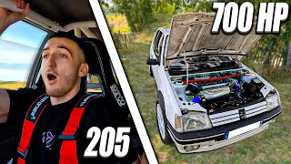 LE MONSTRE 👹 ! 700CV DANS UNE PEUGEOT 205☄️😈