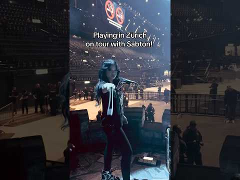Playing in Zürich on tour with Sabaton!
