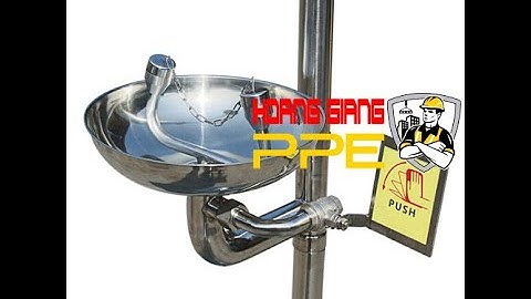 Cách lắp bồn rửa mắt khẩn cấp có vòi sen - dobaoho.net