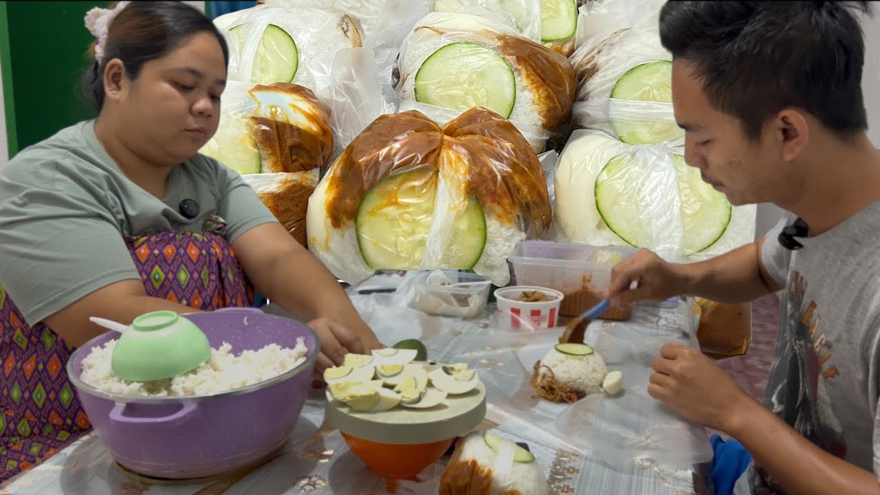 Isteri Buat Nasi Lemak Untuk Dijual//Jual Untuk Yang Booking Saja