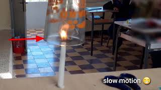 تجربة احتراق الهواء مع التلاميذ 🔥🔥
