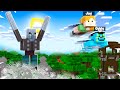 SAVING OGGY FROM PILLAGERS IN MINECRAFT!