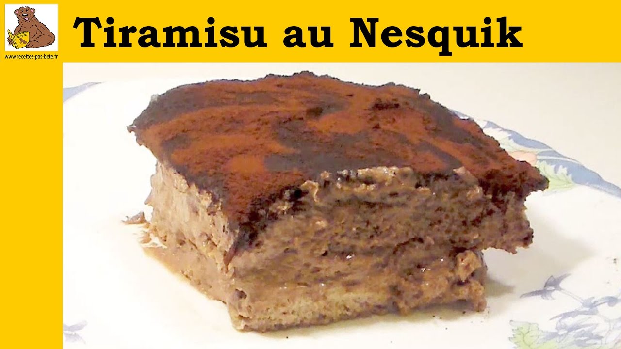 recette tiramisu nesquik