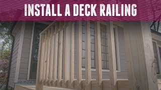 How to Install a Deck Railing  DIY Network