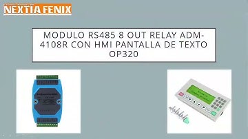 MODULO RS485 CON HMI OP320