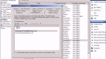 Demo 15 Email Address Policies.avi