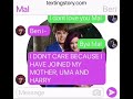 Ben tries to prank Mal! Mal leaves Uma and the others! (TextingStory)