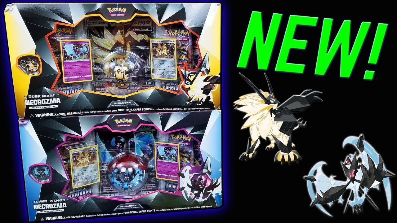 OPENING BOTH BRAND NEW DUSK MANE & DAWN WINGS NECROZMA PREMIUM COLLECTION BOXES OF POKEMON CARDS!!
