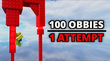 1 Attempt on Every Top 100 Hardest Roblox Obby