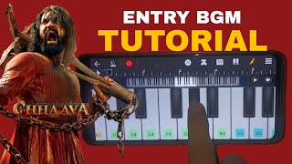 Chhaava Entry bgm , piano tutorial , Chhaava BGM , Walkband Tutorial , Chhaava Title Theme, Chhaava screenshot 4