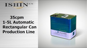 35cpm  1 5L Automatic Square Can Production Line