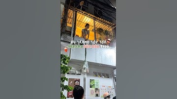 Độc Lạ Matcha Latte và Sữa Dâu Thả Treo Cực Ngon Ở Sài Gòn | #hividay #foodreview #coffee