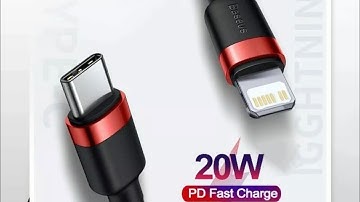 Baseus PD 20W Fast Charging Cable Type C for Apple Charger for iPhone 13 12 11