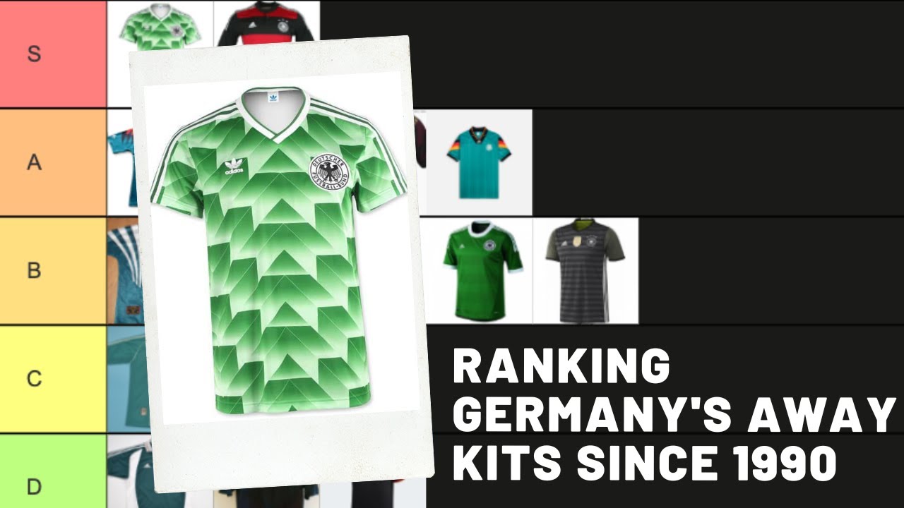 Ranking GERMANY's Away Kits Since 1990 | TIER LIST