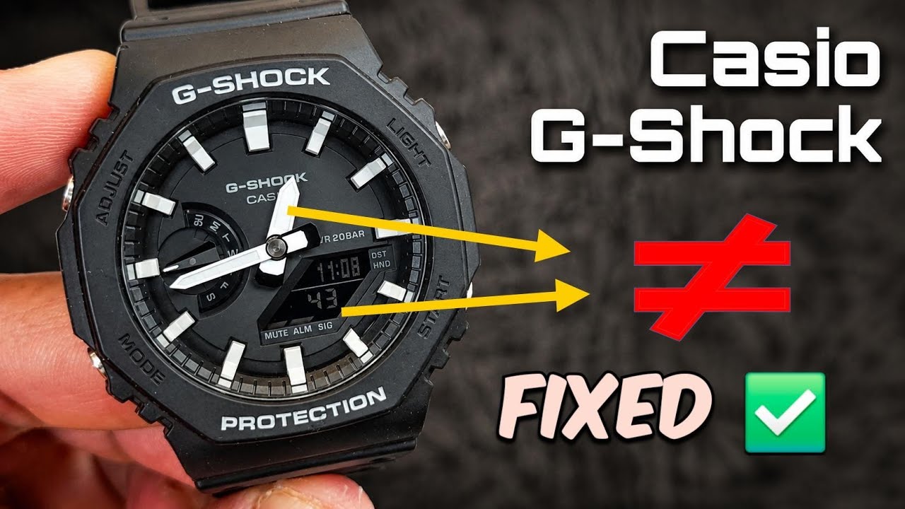 Casio G-Shock Reset | Fix: Analog and Digital Time Not Matching