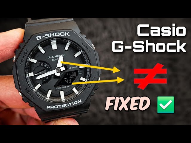 Casio G-Shock Reset | Fix: Analog and Digital Time Not Matching