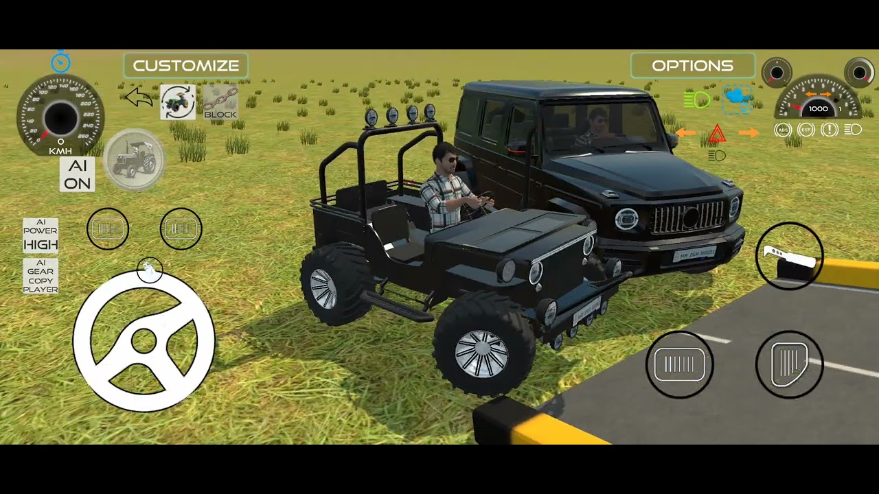 G wagon vs khuli Thar in the two ramps 