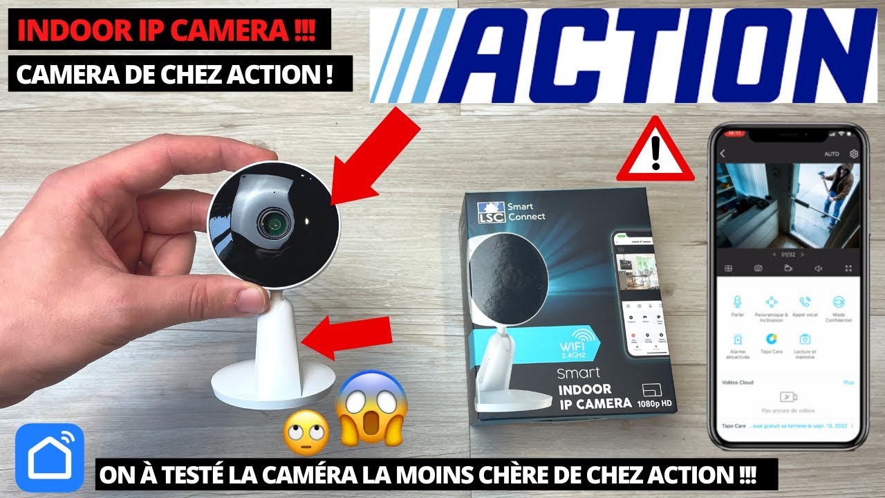 PETITE CAMÉRA DE SURVEILLANCE ACTION !! LSC SMART CONNECT INDOOR IP CAMERA  1080P ! BON PLAN ?! TEST 