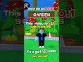 0.01 seconds in Grow a Garden.#roblox #shorts