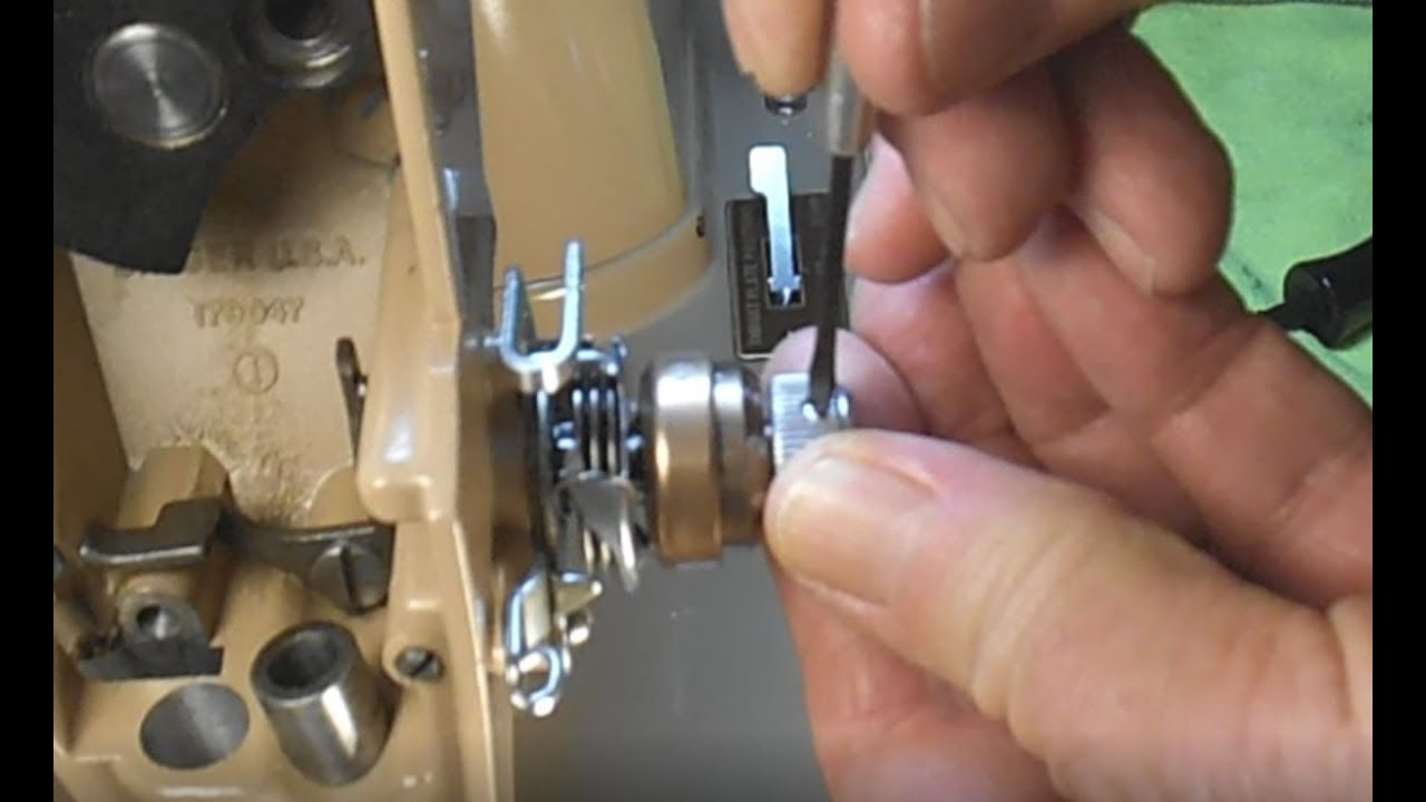 SINGER MODEL 404 MINI SERIES-ALL ABOUT TENSION PART 14c DISMANTLE TENSION  ASSEMBLY